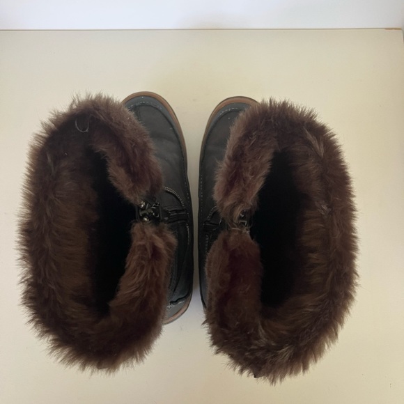 Merrell Decora Chant Waterproof Mid-Calf Black and Brown Leather Boots, size 8.5 - Picture 5 of 13